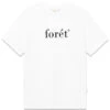 Foret AMBER T-SHIRT - White/Black -Butler Loftet Butik AMBER T SHIRT WhiteBlack Foret