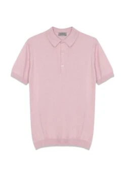 JOHN SMEDLEY Adrian Shirt SS - Chalk Pink