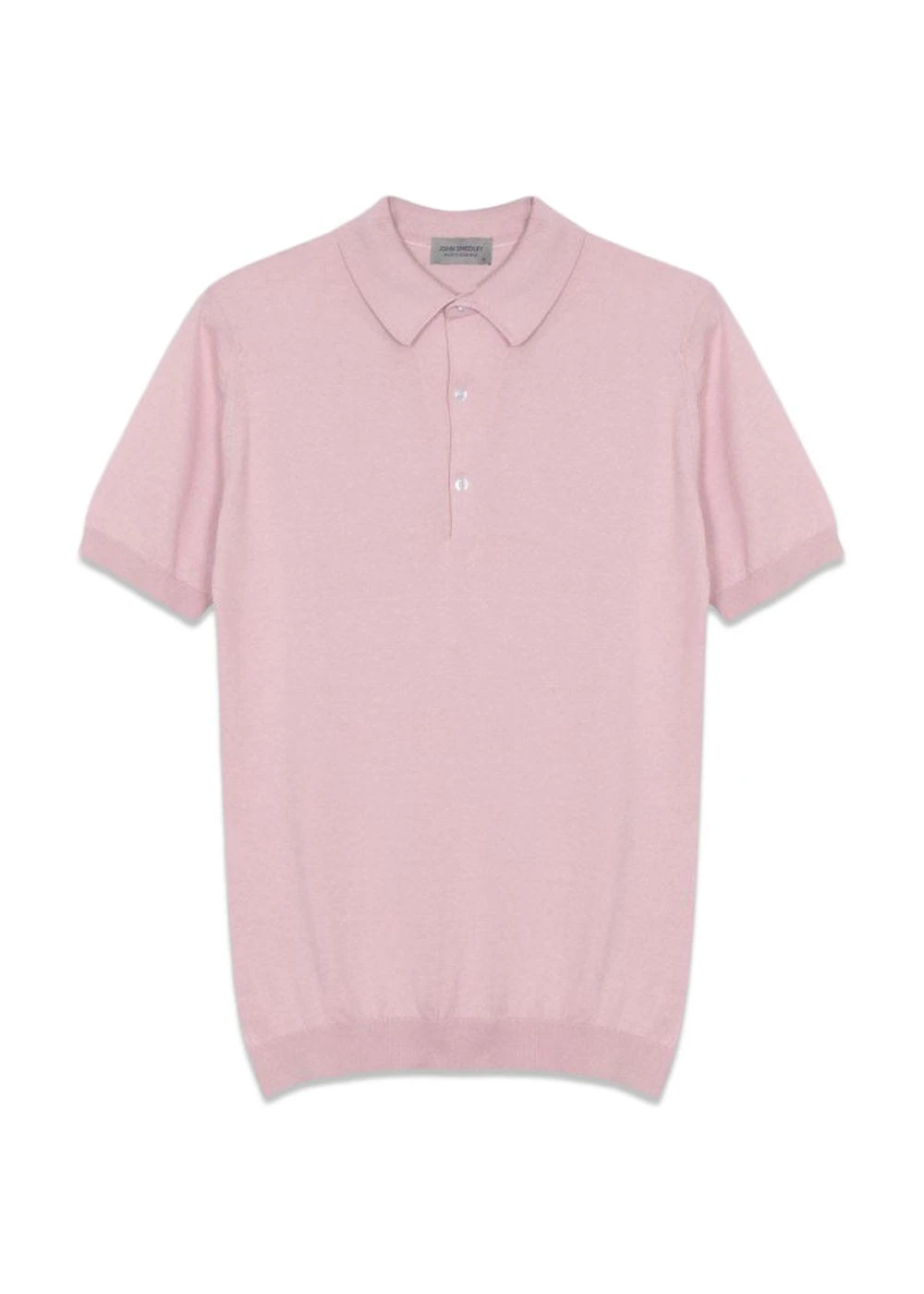 JOHN SMEDLEY Adrian Shirt SS - Chalk Pink 3 JOHN SMEDLEY Adrian Shirt SS - Chalk Pink