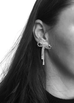 Arco Large Crystal Studs - Clear/Fg -Butler Loftet Butik Arco Large Crystal Studs ClearFg PICO 3