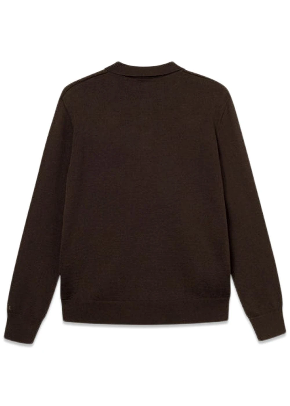 Foret BASE MERINO POLO KNIT - Cold Brown 4 Foret BASE MERINO POLO KNIT - Cold Brown - Billede 2