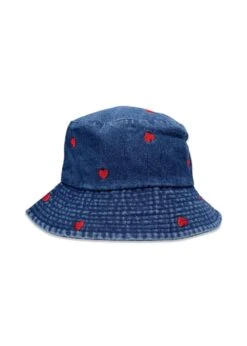 BCMALOU Denim Bucket Hat - Dk. Blue Denim/Heart