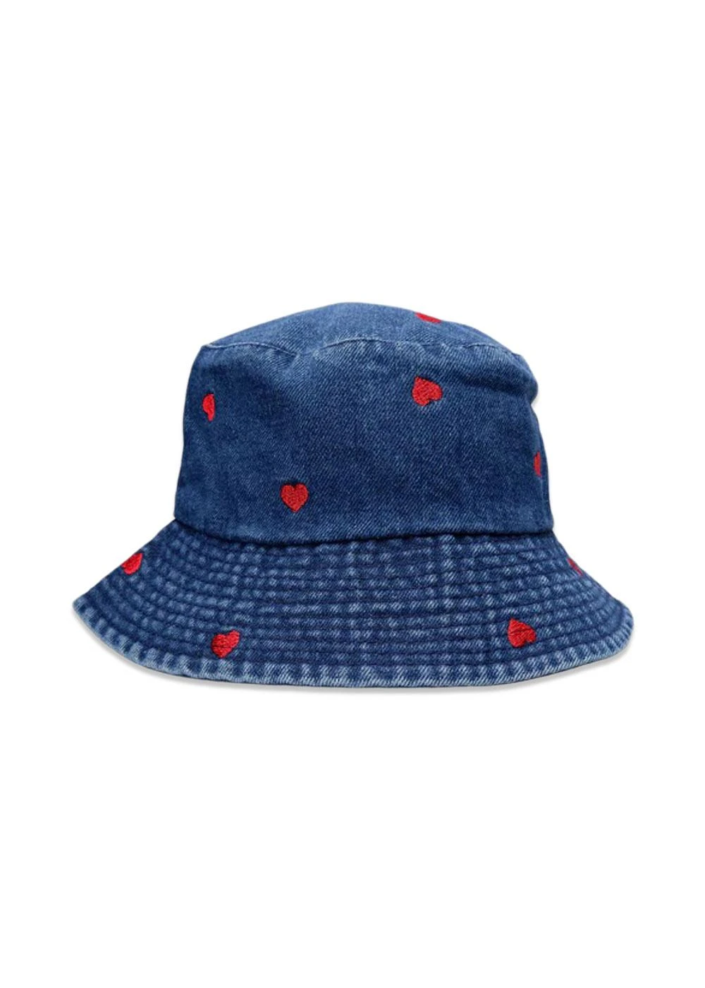 BCMALOU Denim Bucket Hat - Dk. Blue Denim/Heart 3 BCMALOU Denim Bucket Hat - Dk. Blue Denim/Heart