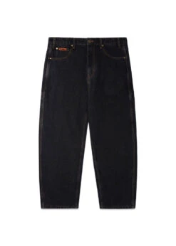 Baggy Denim Jeans - Washed Black