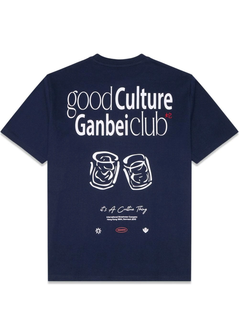 Woodbird Baine Ganbei Tee - Navy Blazer 4 Woodbird Baine Ganbei Tee - Navy Blazer - Billede 2