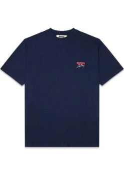 Woodbird Baine Ganbei Tee - Navy Blazer