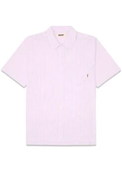 Woodbird Banks Stripe Shirt - White-Pink