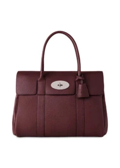 Mulberry Bayswater - Black Cherry Heavy Grain