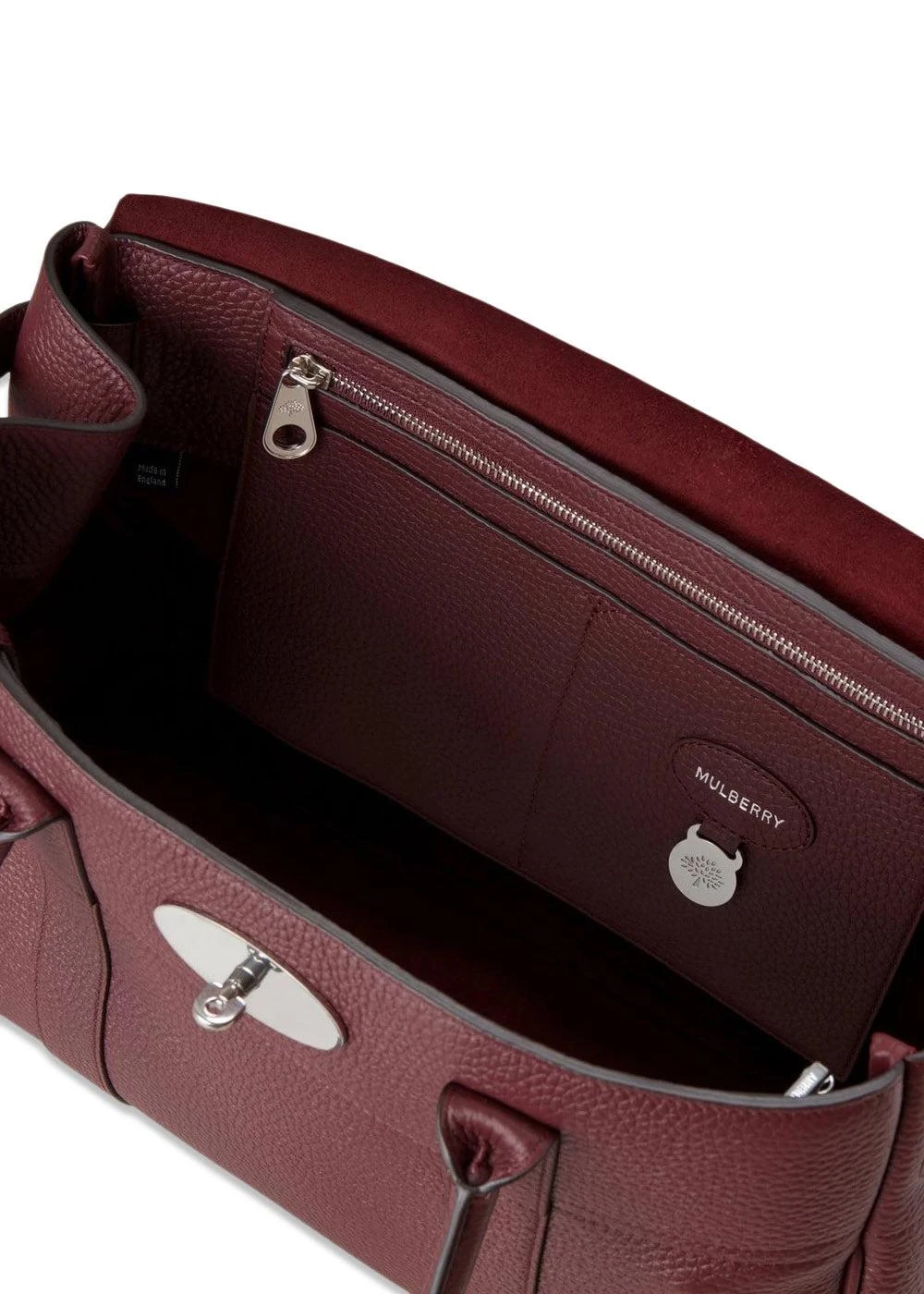 Mulberry Bayswater - Black Cherry Heavy Grain 5 Mulberry Bayswater - Black Cherry Heavy Grain - Billede 3