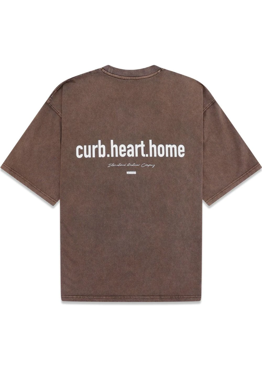 Woodbird Beam Washed Home Tee - Brown 4 Woodbird Beam Washed Home Tee - Brown - Billede 2