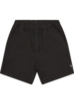 Woodbird Bommy Linen Shorts - Black