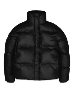 Rains Boxy Puffer Jacket - Black