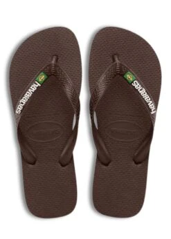 Havaianas Brasil Logo - D. Brown/White