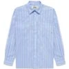 Woodbird Buzo Striped Shirt - Light Blue -Butler Loftet Butik Buzo Striped Shirt Light Blue Woodbird