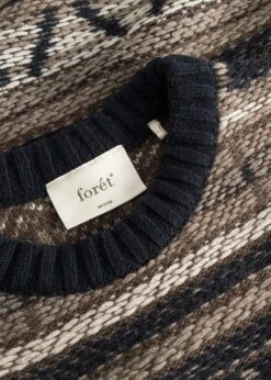 Foret CONE JACQUARD VEST - Navy 7 Foret CONE JACQUARD VEST - Navy -Butler Loftet Butik CONE JACQUARD VEST Navy Foret 3