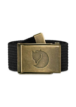 FJÄLLRÄVEN Canvas Brass Belt, 38 Mm - Black
