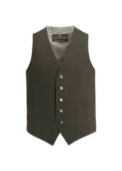 Oscar Jacobson Carlo Waistcoat - Battle Green