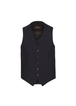 Oscar Jacobson Carlo Waistcoat - Navy