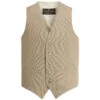 Oscar Jacobson Carlo Waistcoat - Nubuck Beige