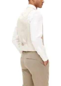 Oscar Jacobson Carlo Waistcoat - Nubuck Beige -Butler Loftet Butik Carlo Waistcoat Nubuck Beige Oscar Jacobson 3