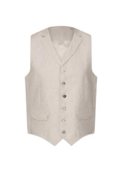 Oscar Jacobson City Waistcoat - White Sand