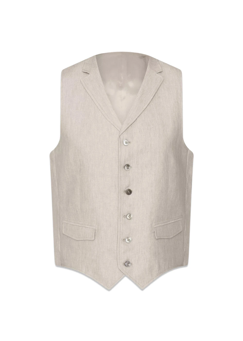 Oscar Jacobson City Waistcoat - White Sand 3 Oscar Jacobson City Waistcoat - White Sand
