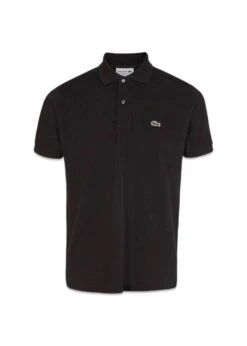 Lacoste Classic Fit Short Sleeved Ribbed Collar - Black