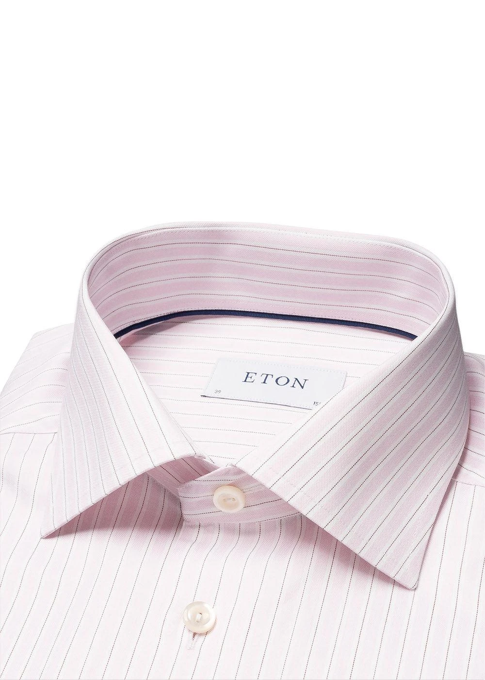 ETON Contemporary Striped Signature Twill Shirt - Pink 4 ETON Contemporary Striped Signature Twill Shirt - Pink - Billede 2