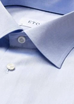 ETON Contemporary Signature Twill - Blue -Butler Loftet Butik Contemporary signature twill Blue Eton 2