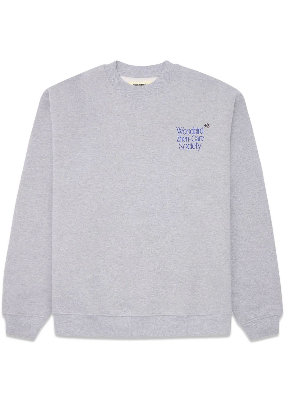 Woodbird Cope Zhen Crew - Grey Melange 3 Woodbird Cope Zhen Crew - Grey Melange