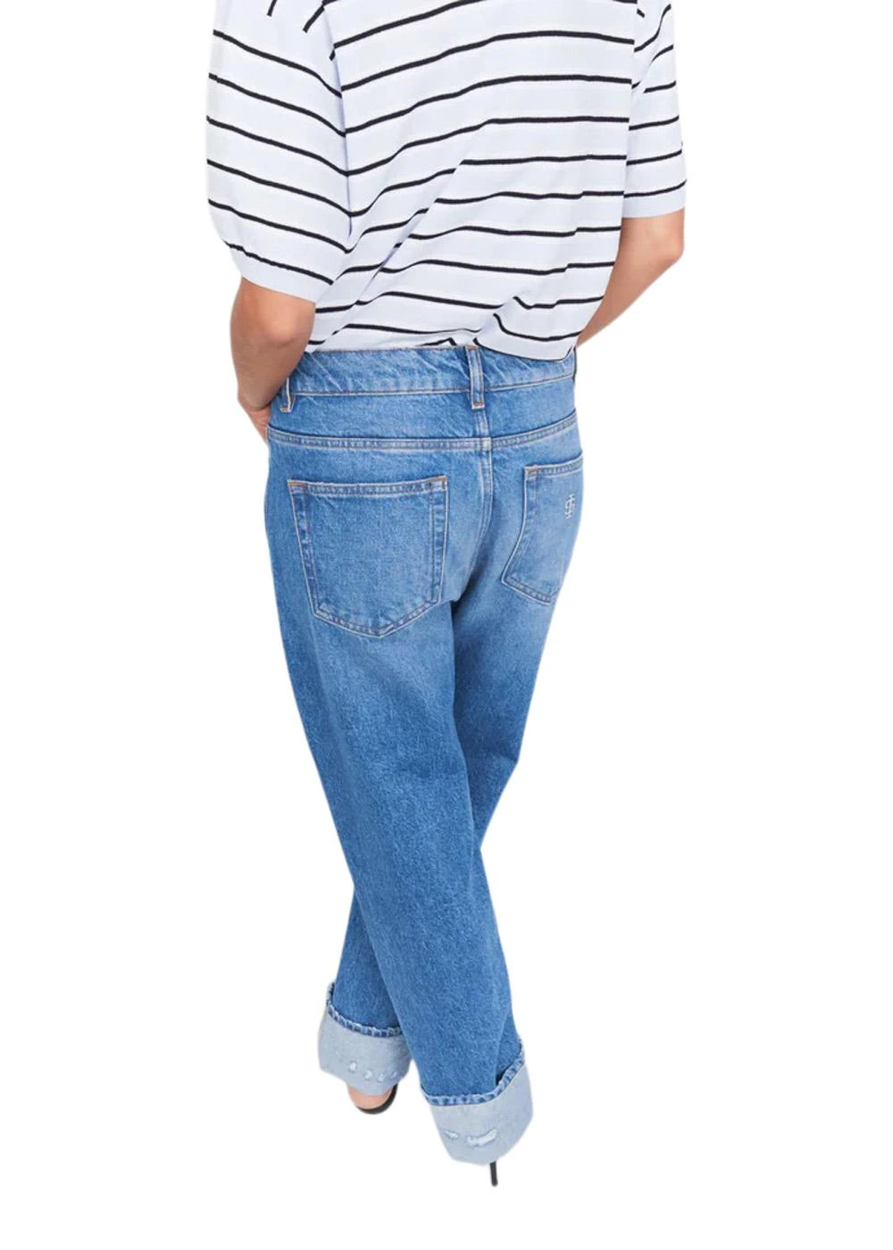 Darcy Distressed Jeans - Washed Blue 4 Darcy Distressed Jeans - Washed Blue - Billede 2