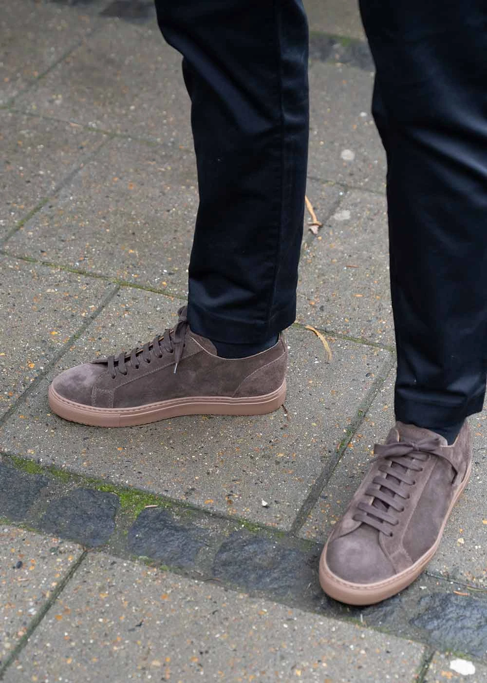 Dark Brown Suede Sneaker - Brown Suede 4 Dark Brown Suede Sneaker - Brown Suede - Billede 2