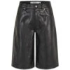 Deep Leather Shorts - Black