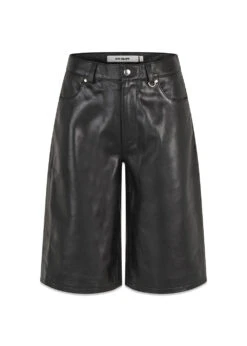 Deep Leather Shorts - Black
