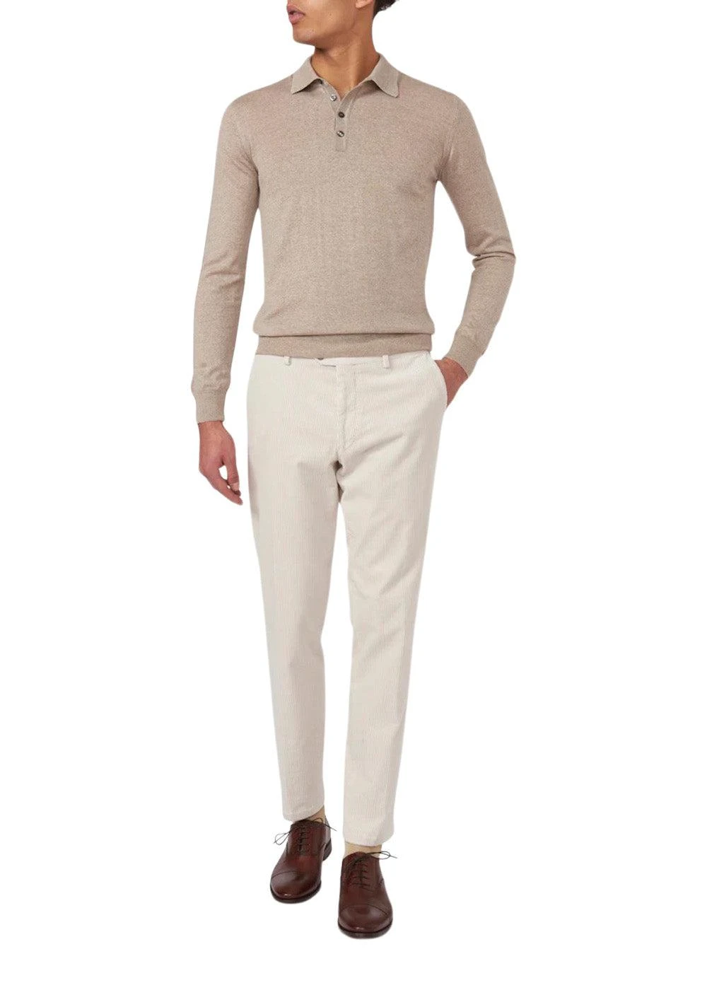 Oscar Jacobson Denz Trousers - Creme White 4 Oscar Jacobson Denz Trousers - Creme White - Billede 2