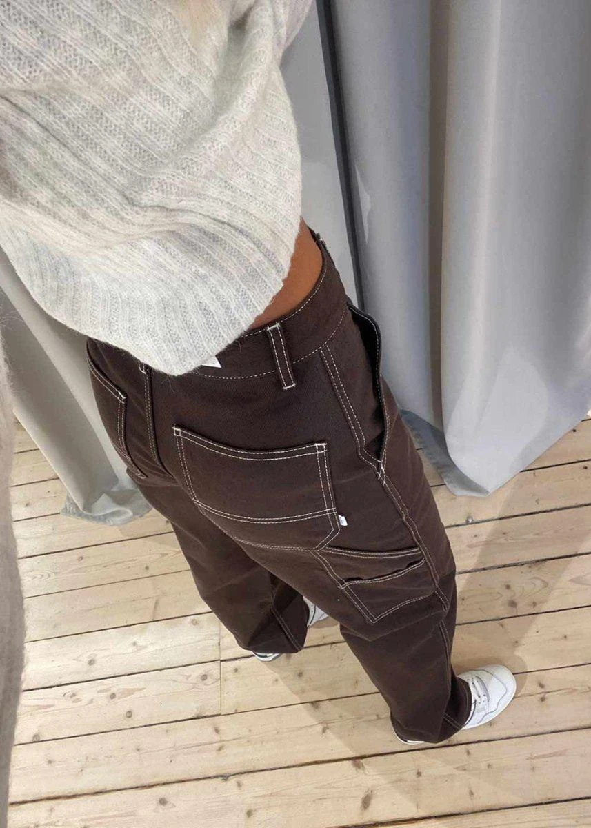 Woodbird Dizzon Craft Pant - Brown 7 Woodbird Dizzon Craft Pant - Brown - Billede 5