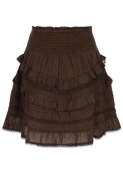 Neo Noir Donna S Voile Skirt - Mocca
