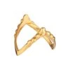 Drippy V-Ring - Goldplated -Butler Loftet Butik Drippy V Ring Goldplated Jane Konig