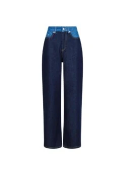 Neo Noir Duran Contrast Pants - Dark Blue