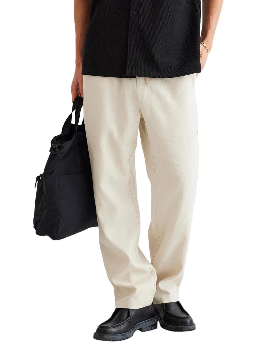 Woodbird Eik Linen Pant - Sand 3 Woodbird Eik Linen Pant - Sand