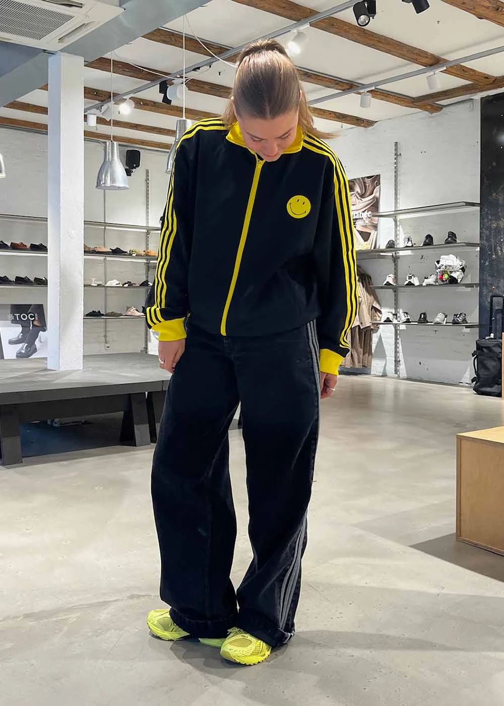 Adidas Originals FIREBIRD PANTS - True Black Denim 4 Adidas Originals FIREBIRD PANTS - True Black Denim - Billede 2