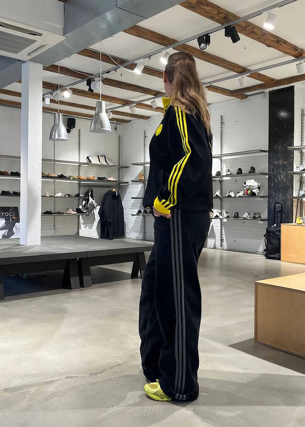 Adidas Originals FIREBIRD PANTS - True Black Denim 5 Adidas Originals FIREBIRD PANTS - True Black Denim - Billede 3