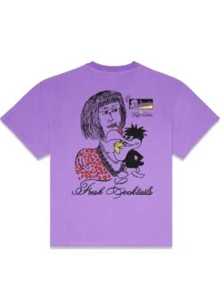 FRESH COCKTAILS TEE - Light Purple -Butler Loftet Butik FRESH COCKTAILS TEE Light Purple Pas de Mer 2