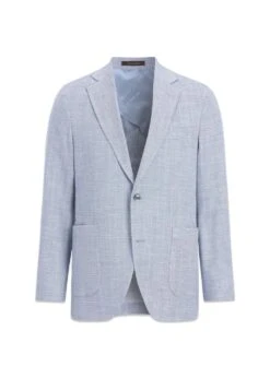 Oscar Jacobson Ferry Patch Soft Blazer - Sky Blue