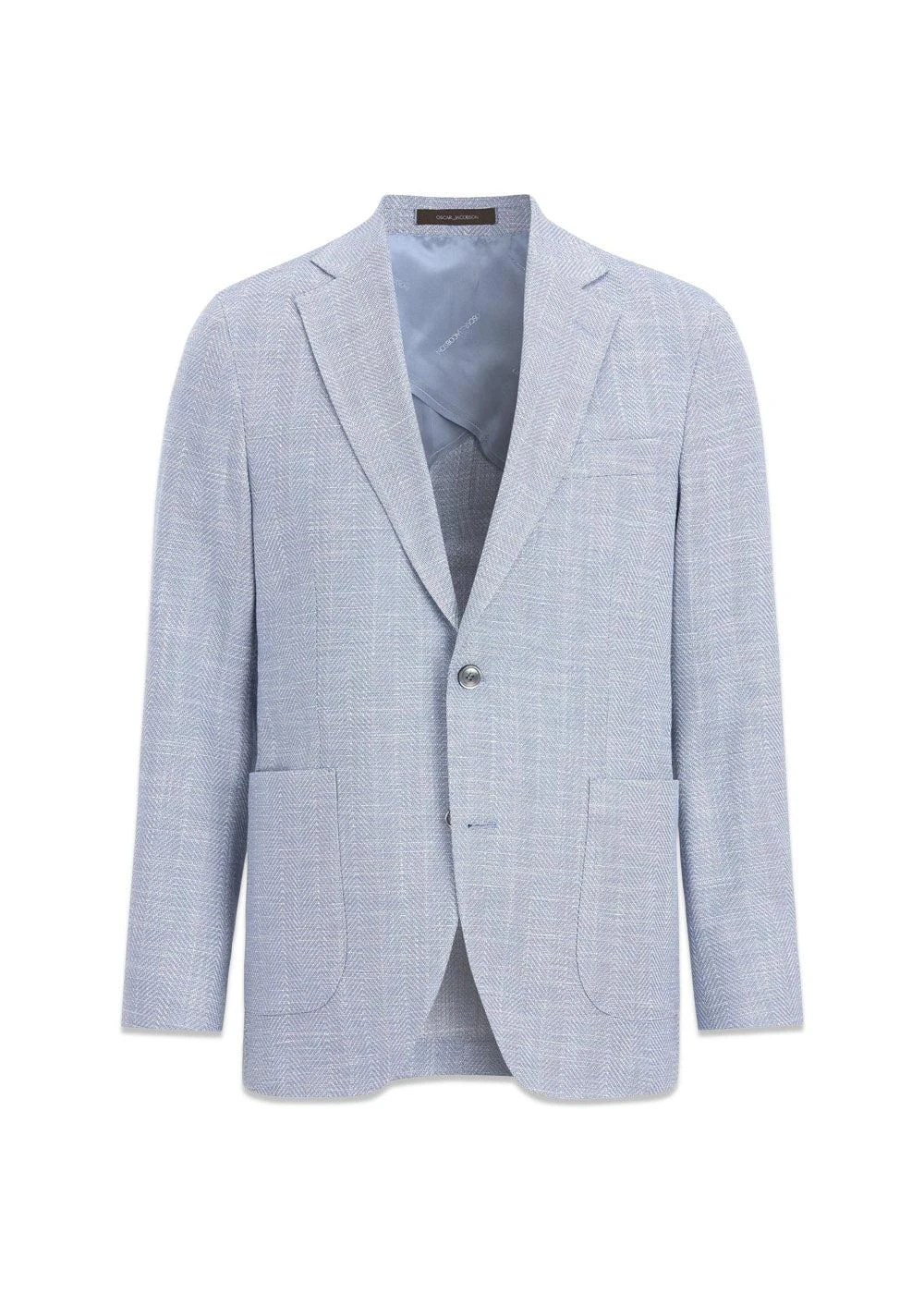 Oscar Jacobson Ferry Patch Soft Blazer - Sky Blue 3 Oscar Jacobson Ferry Patch Soft Blazer - Sky Blue
