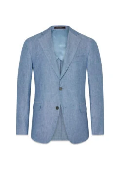 Oscar Jacobson Ferry Soft Blazer - Smog Blue