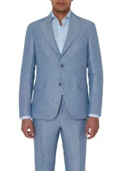 Oscar Jacobson Ferry Soft Blazer - Smog Blue -Butler Loftet Butik Ferry Soft Blazer Smog Blue Oscar Jacobson 3
