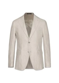Oscar Jacobson Ferry Soft Blazer - White Grass