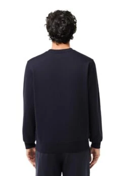 Lacoste Flocked Fleece Jogger Sweatshirt - Navy -Butler Loftet Butik Flocked Fleece Jogger Sweatshirt Navy Lacoste 3