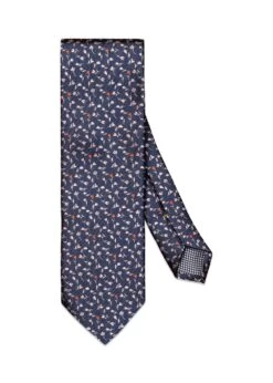 ETON Floral Silk Tie - Blue